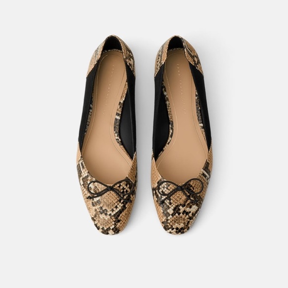 Zara Shoes Nwt Zara Ballet Flats With Bow Poshmark